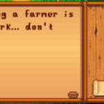 Stardew Valley message from Harvey