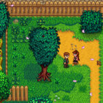 Stardew Valley talking with Harvey